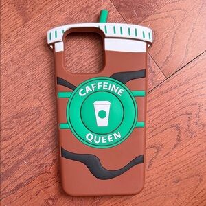 Caffeine Queen Brown Phone Case